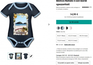 body nonato spiaggia Sardegna motivo Natalizio