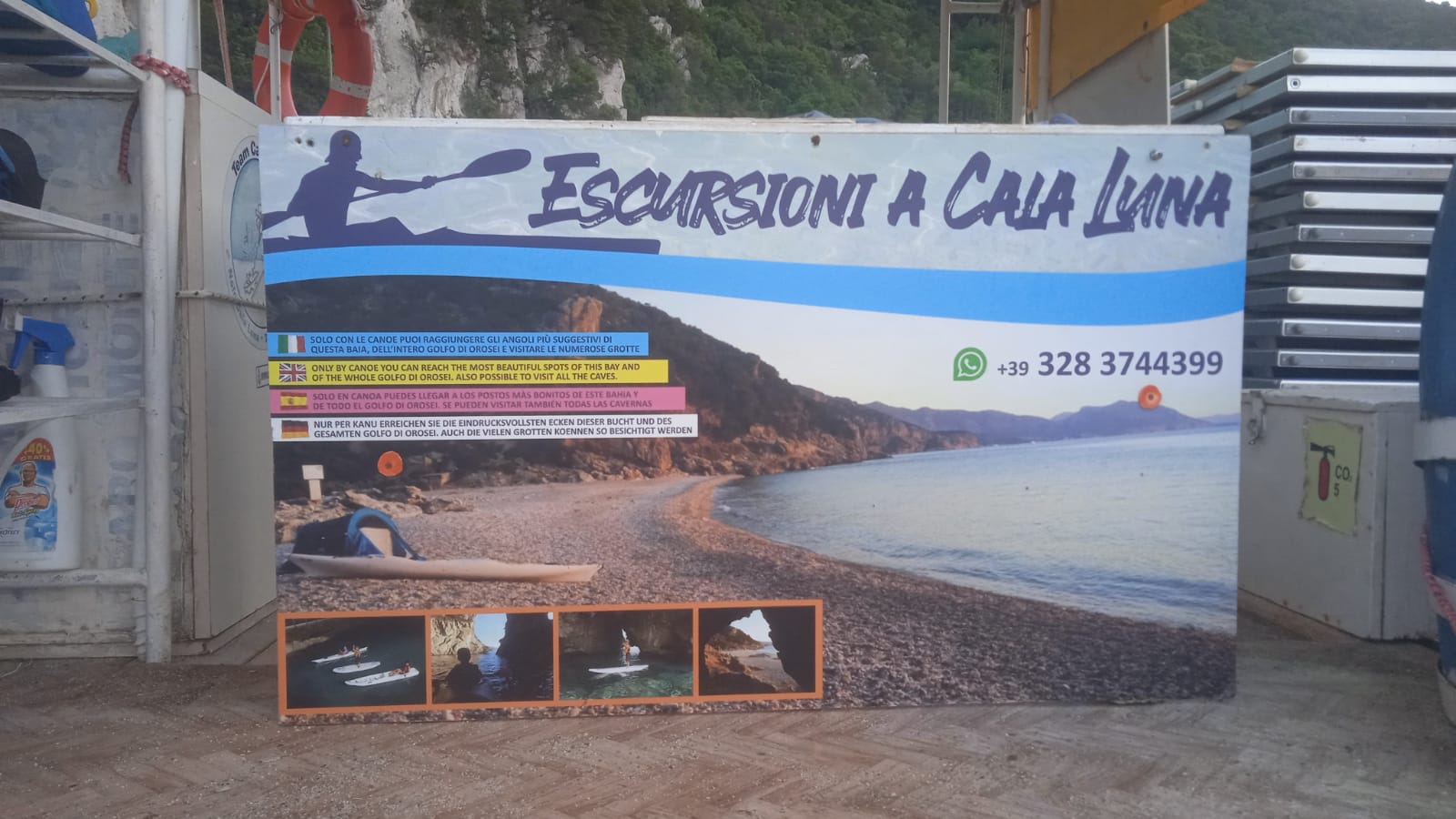 noleggio attrezzatura mare spiaggia cala luna nuoro sardegna